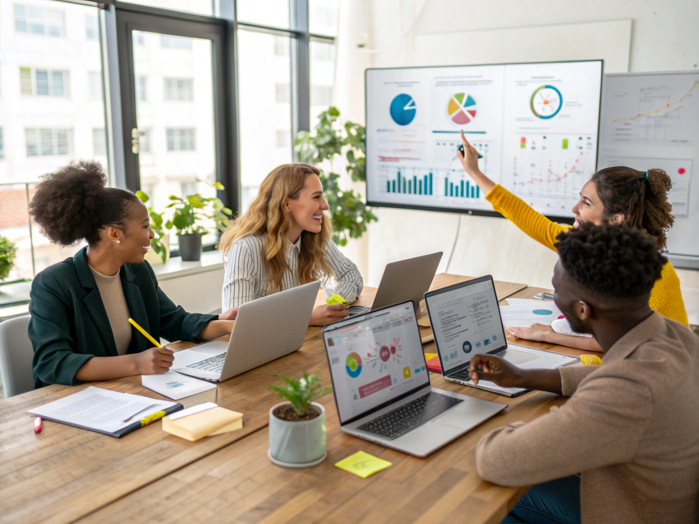 Digital Marketing Team bei der Strategieplanung